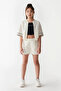 8-14 Years Shine Cool Girl's Shorts-Ecru