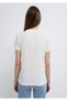 Printed Ecru T-Shirt Slim Fit / Narrow Cut 1613900-70057 - 5