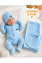 Baby Waffle Textured 5-Piece Hospital Discharge Jumpsuit Set - 2