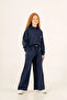 9-15 Years Premium Class Girls' Suit - Navy Blue - 6