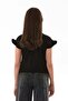 Ribbed Front Ruffled Lycra Girl's Bodysuit - 4