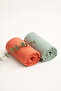 100% Cotton 80×80 cm Orange Green Single Layer Muslin Cover Blanket - 3