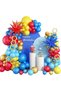Other As Picture 112-Piece Set of Cartoon Carnival Circus Theme Balloon Arch Set Red Blue Yellow Lat - 5