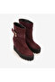 Genuine Suede Leather Thick Sole Hidden Heel Women's Boots 44215 - 3