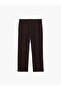 Viscose Blended Pocketed Waist-Tie Sweatpants - 5