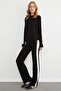 Basic Crew Neck Striped Modal 2-Piece Set - 3