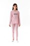 Focus Printed Girl's Pajama Set - 3