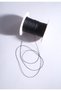 0.6 mm 50 Meters Polyester Rosary Cord Black Color Polyester Cord - 7