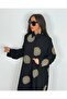 Glow Embroidered Kimono Set Long Maxi Length Shirt and Pants Set - 5
