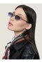Unisex Oval Sunglasses Gold Color Frame Gradient Glass Uv Protection Noble C2 - 3