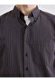 Nevavm Regular Fit Striped Dobby Men's Shirt with Difference - 3