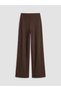 Trendlucky Women's Textured Trousers with Elastic Waist and Difference in Color - 5
