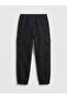 Two Mt Shop Quality Lcw Kids Black Elastic Waist Boys Cargo Pants - 4
