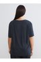 Two Mt Shop Quality Soulife Black Combed Cotton Plain Standard & Regular Short Sleeve Women's T-Shirt - 5