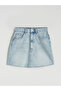 Two Mt Shop Quality Slim Fit Mini Jean Skirt - 5