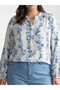 Original Tie-Neck Patterned Blouse - 3