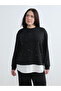 Two Mt Shop Quality Soulife Black Oval Collar Stone Women's Sweatshirt - 2