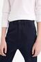 Boy's Navy Blue Gabardine School Pants U3254A622Au - 7