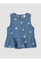 Lcw Kids Indigo Floral Girl's Jean Set - 3