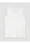 Two Mt Shop Quality Floral Detailed Girls' Ribbed Undershirt - 4