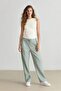 Jogger Pants Linen Look High Waist Straight Leg with Pockets (25 Sp)