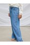 Girl's Star Detailed Denim Trousers 8-18 Years Blue - 2