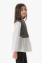 Striped Crew Neck Girl's Blouse - 4