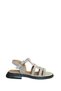 Doren Tape Detailed Ankle Buckle Women's Sandals Suede Genuine Leather 100% - 5