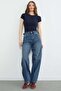 Baggy Jean with Buckle Waist - 4