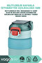 800ml New Collection Double Color Non-Slip Silicone Body Polycarbonate Motivational Water Bottle with Sticker Gift. - 2