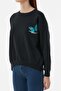 Butterfly Printed Oversize Sweatshirt - 6