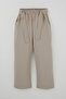 Girl's Pants with Tie Detail, Comfortable Cut, Pockets, 4-8 Years, Stone - 3