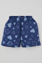 Girls' Shorts Pajama Set with Heart Pattern, Ages 4-8, Indigo - 5