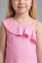 Wrinkled Textured Fabric 2-Piece Pink Set for Baby Girl I0050A526Hs - 3