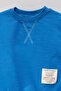Unisex Children's Tag Detailed Cotton Seasonal 2-Piece Top and Bottom Set - Blue - 5