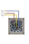 Socket with tempered glass frame WS1, 16A - 5