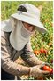 Unisex Safari Hat with Breathable Mask for Farming, Camping, and Fishing - 5