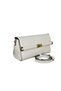 Dukidaso Off-White Lock Detailed Covered Women's Shoulder and Hand Bag |   Summer T8466 Off-White Single B - 2