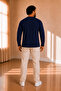 سويت شيرت رجالي طويل الأكمام بياقة على شكل حرف V مقاس كبير S-M-L-XL-2XL - 3