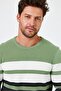 Circular Necklace Striped Regular Fit Sweater (E24-Eze-21) - 5