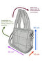Women's Ecru Quadrato Puffer Bag - 2