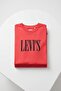 Lse Ss Relaxed Fit Tee Ssnl Serif Logo C Red Men's T-Shirt - 5