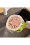 Sieves,2-in-1 Fruit Draining Basket Container with Lid,Folding Handle,for Washing Vegetables,Brown - 7