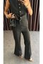 Women's Double Suit with Slit-Cut Sleeves, Buttoned Vest and Trousers - 8
