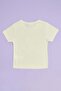 Flower Printed Crew Neck Girl's T-Shirt - 4