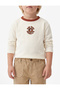 Cotton Crew-Neck Printed Long Sleeve T-Shirt - 3