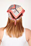 15052 Ethnic Patterned Salmon Bandana Scarf 50X50 cm - 4