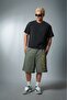شورت رجالي من Green Leopard Script Jorts - 2