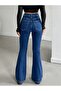 Spanish Leg High Waist Jean Pants - 4