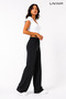 Women's high waist ribbed wide leg pants - 3
